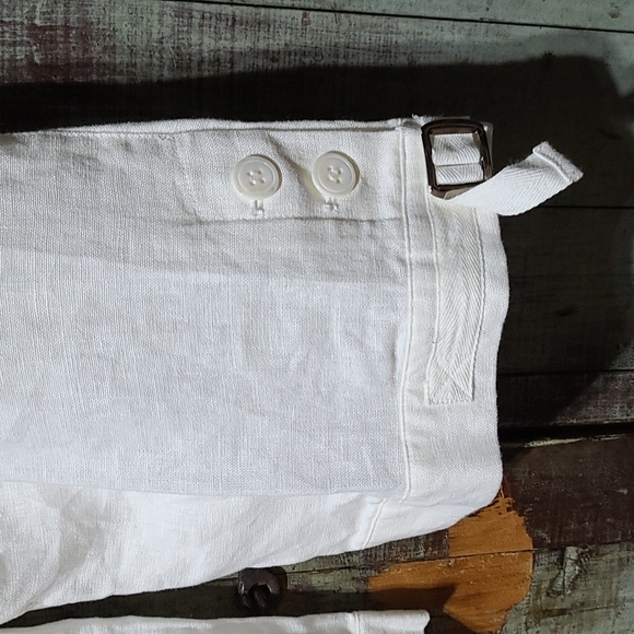 Script linen cropped pants - Picture 5 of 9